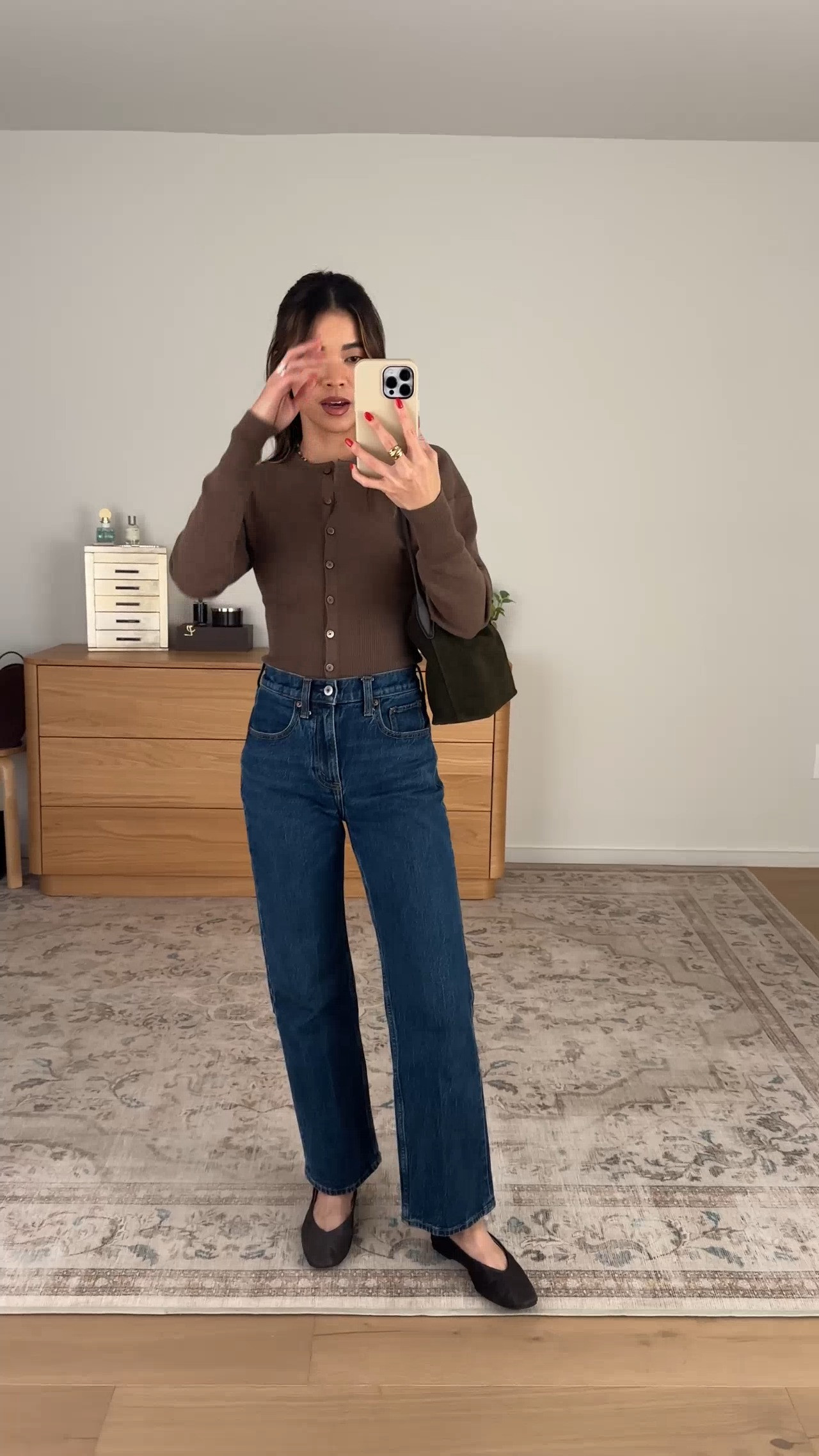 I love these flats for fall! 

Sizing info: 
-Aritzia Golightly Cardigan - Wonder Yarn (Size XS in Heather Dark Chocolate) 
-Abercrombie High Rise 90s Relaxed Jeans (Size 23 Extra short in Dark Wash)

Aritzia Fall New Arrivals, Aritzia Sweaters, Aritzia best sellers, best pieces from Aritzia for petite, what pants from Aritzia will fit if youre petite, Petite style guide, how to dress if you’re petite, Petite style, petite fashion, mom outfit, mom style, petite pants, petite outfit ideas, petite outfits, best pants for petite, petite denim, Fall style, Fall outfits, vacation outfits, denim for petite, Aritzia try on,

#LTKootd #LTKSeasonal #LTKPetite