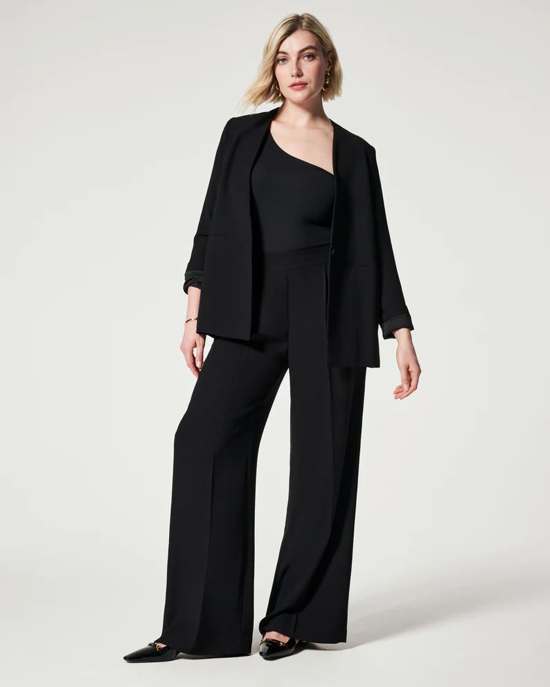 Carefree Crepe Pleated Trouser | Spanx