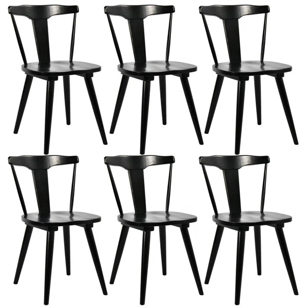 Brannagh 19.3" Modern Solid Wood Dining Chair Scandinavian Y-Shaped Backrest | Wayfair North America