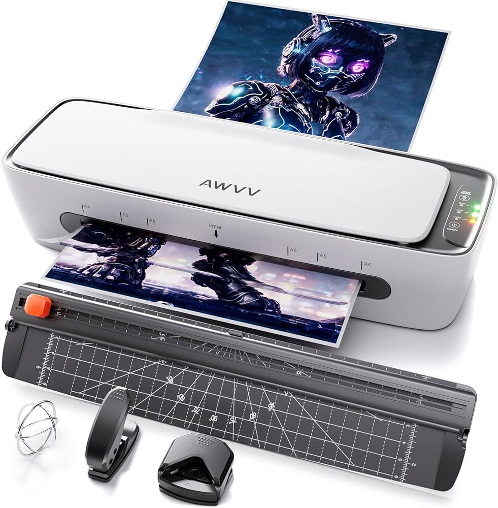 Laminator, 6in 1 Laminator Machine, 13 Inch A4 Laminating Machine, Desktop Thermal Laminator Neve... | Amazon (US)