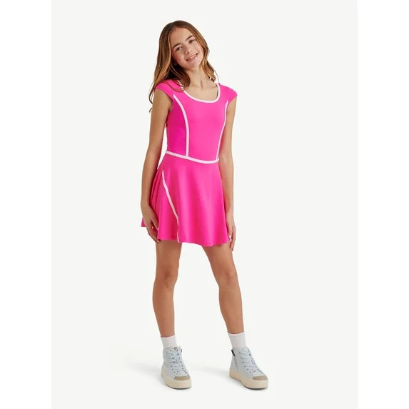 Justice Girls Cap Sleeve Active Dress, Sizes XS - XLP | Walmart (US)