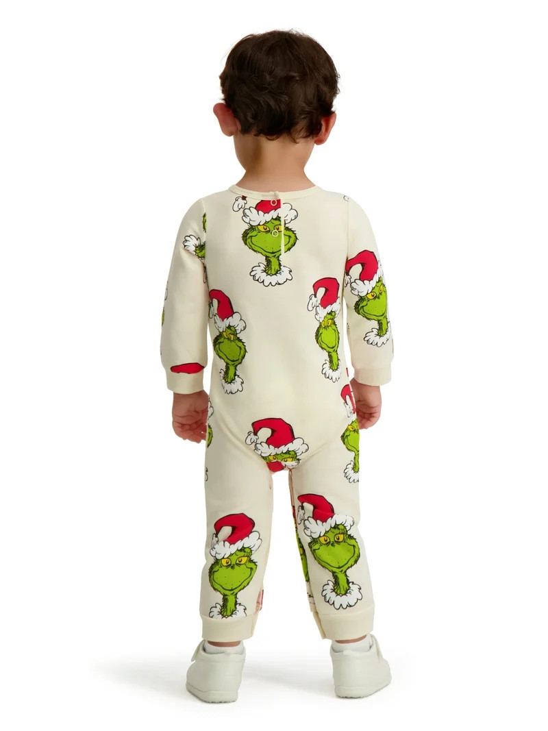 The Grinch Baby Unisex Printed Coverall, Sizes 0/3M-24M - Walmart.com | Walmart (US)