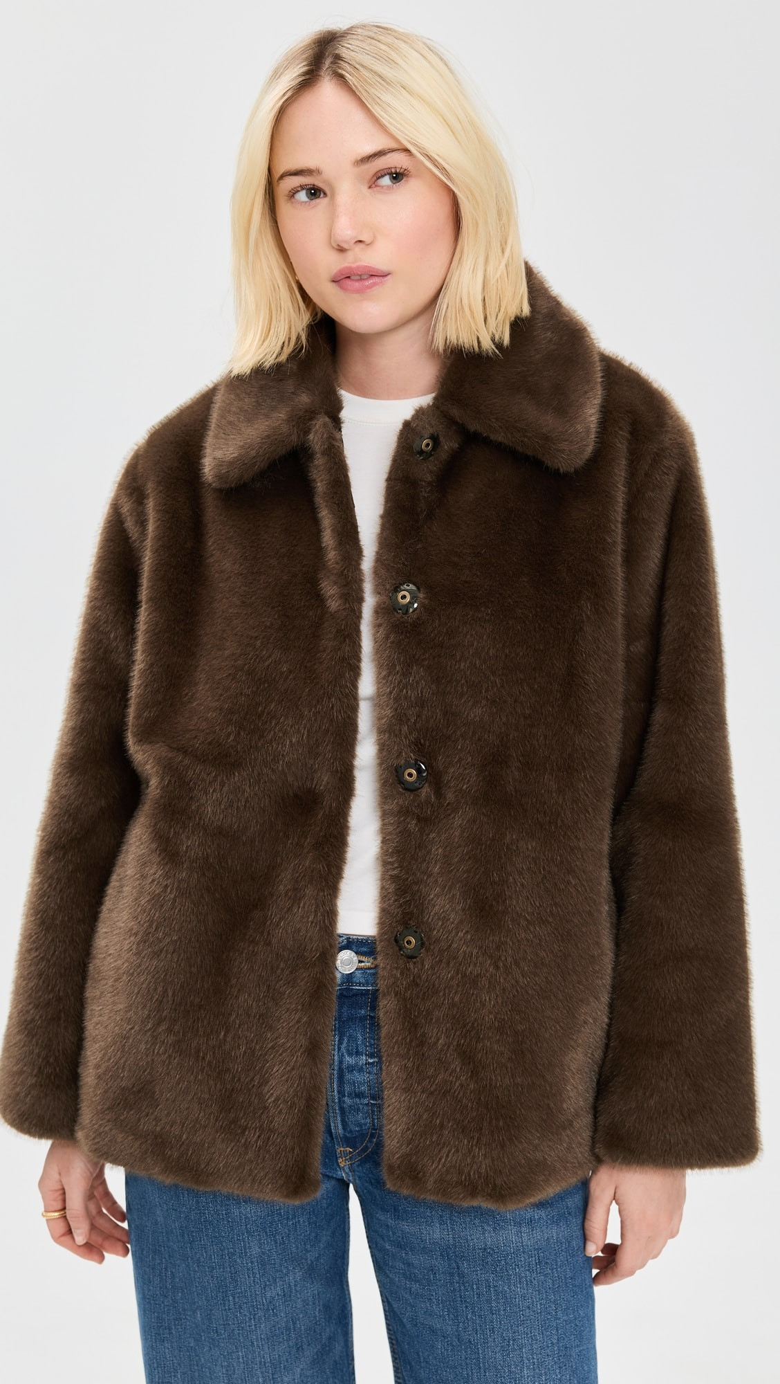 Brooke Cardigan In Faux Fur | Shopbop