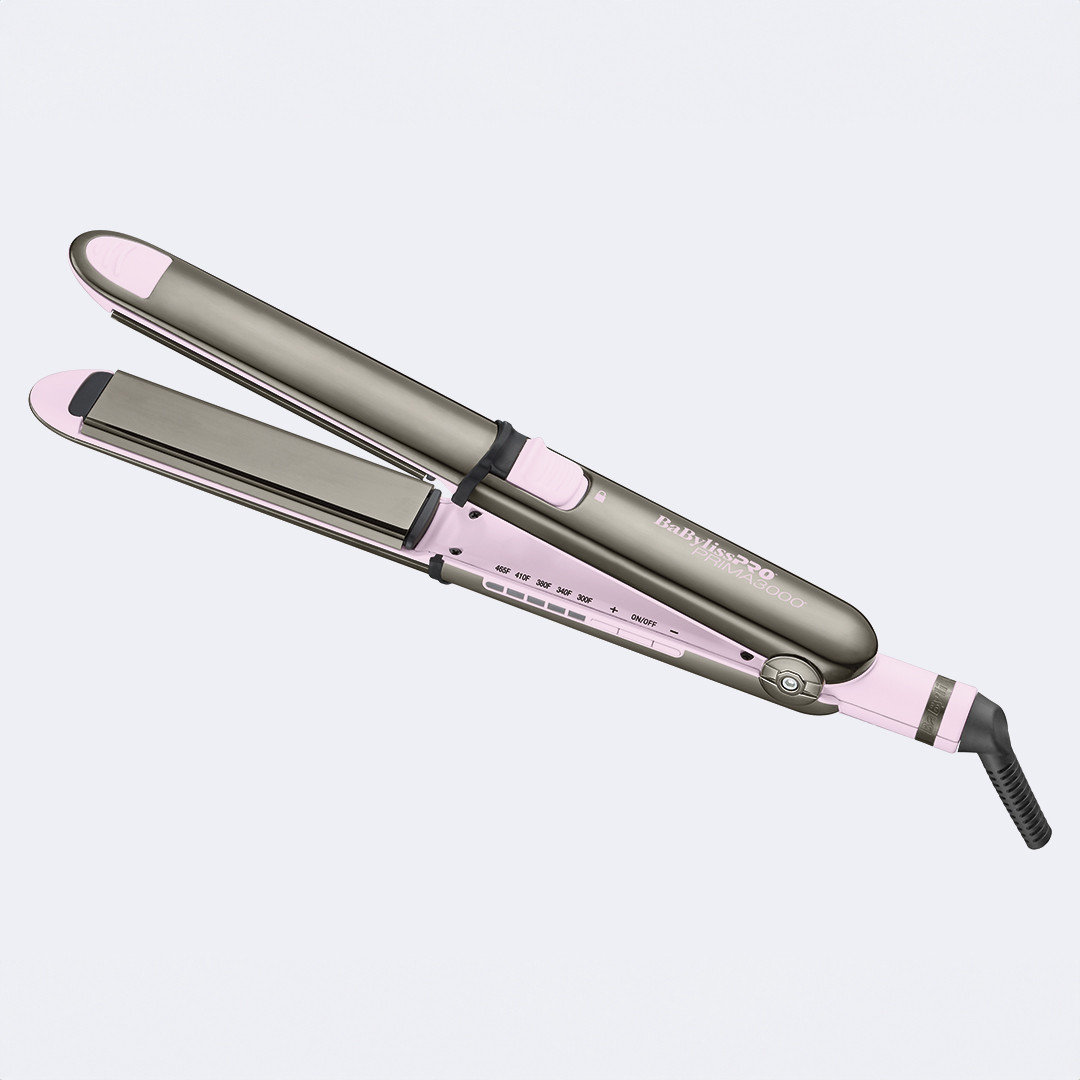 BaBylissPRO Pink Prima3000 Styling Iron | 1.25", Nano Titanium, Stainless Steel - | BaBylissPRO