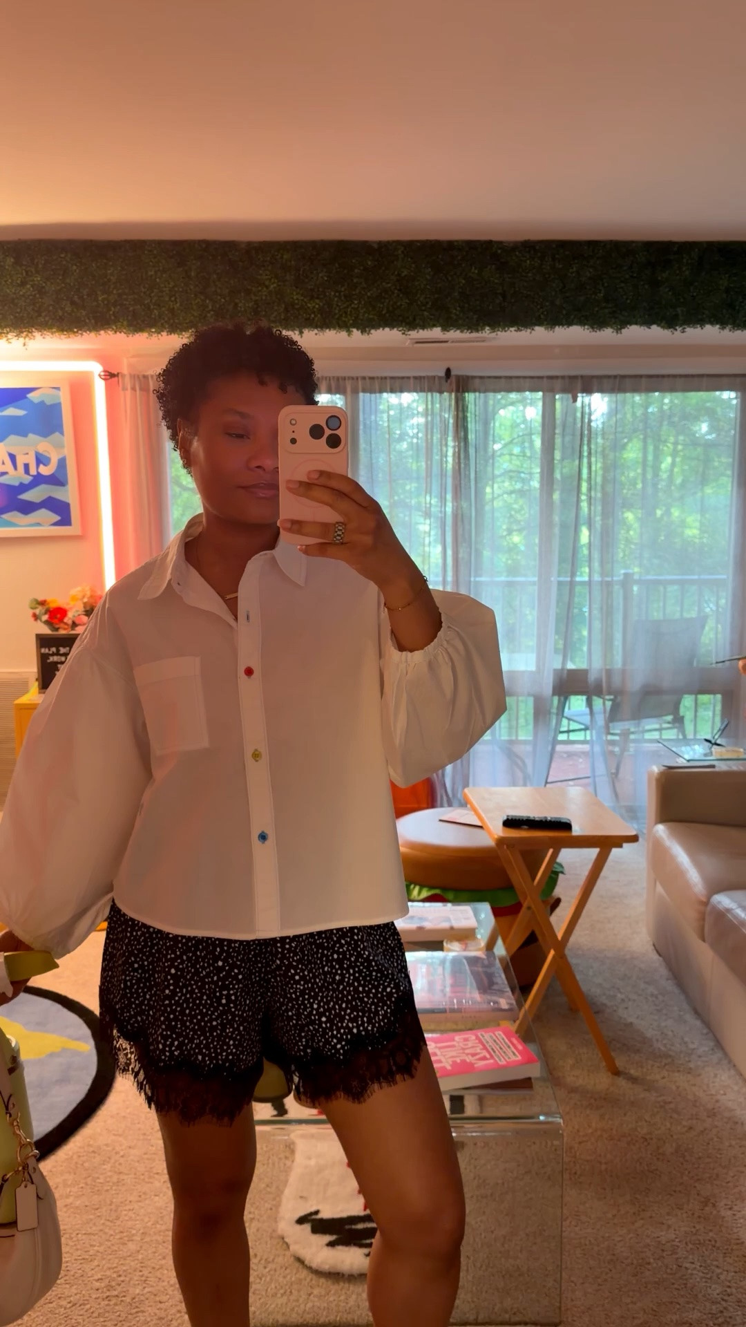 What I wore today: Happy cinco de Mayo! Love this colorful button up from #oldnavy and the #christopherjohnrogers collab. 

And the lace shorts are the Walmart!
Wearing both size smalls!

#LTKMothersDay #LTKdayinmylife #LTKootd