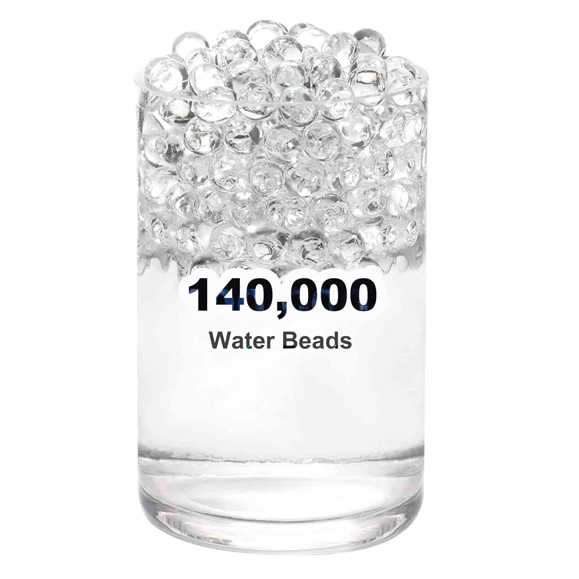 FALAMON 140,000 Clear Water Gel Beads, Water Gel Beads for Vase Filler, Christmas Decoration, Wedding Centerpiece, Floating Candles, Planting, Floral Decorations | Amazon (US)