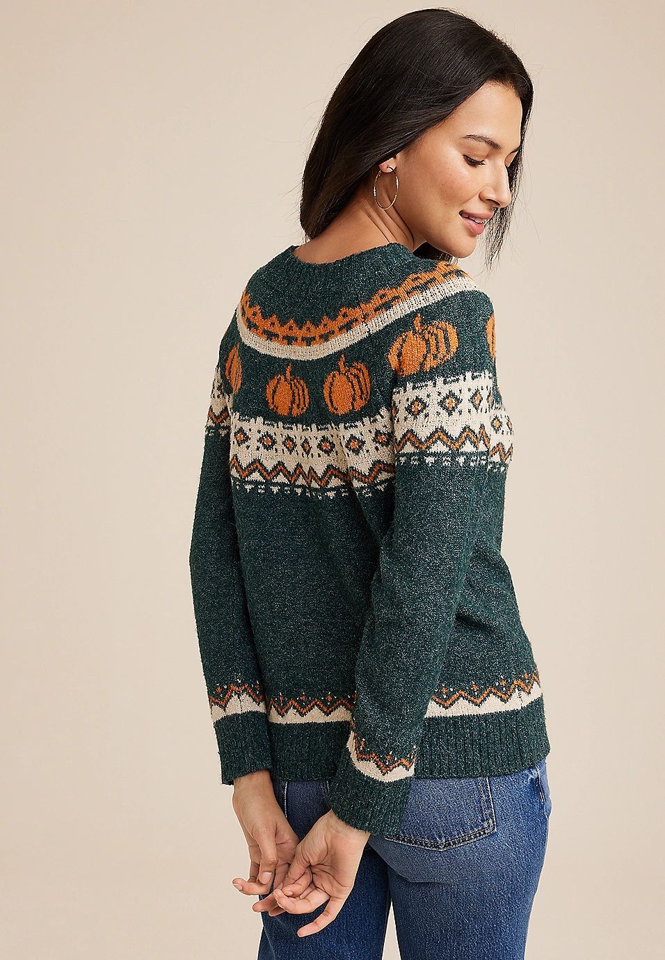 Pumpkin Fair Isle Sweater | Maurices