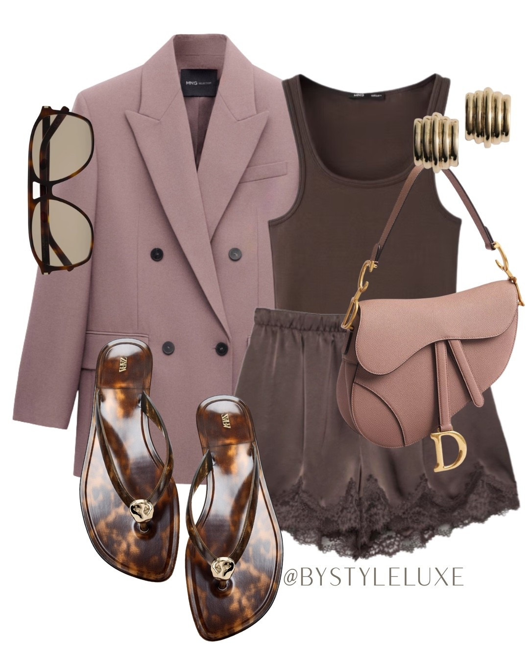 LACE SHORTS - Most wanted satin lace shorts styled with a chic blazer and sandals for an elevated look

#blazer #shorts #sandals

#LTKsummer #LTKspring #LTKeurope