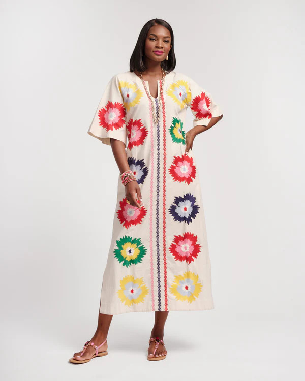 Charming Caftan Maxi - Fireflower | Frances Valentine