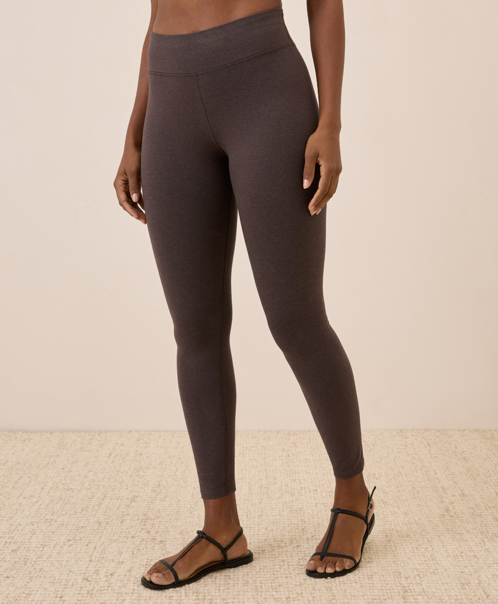 Women's Chocolate Heather On the Go-To Legging 2XL | Pact Apparel