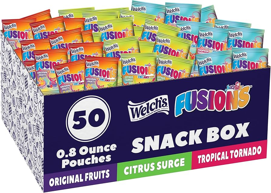 Welch's Fruit Snacks, Juicefuls Fusions, Three Unique Flavor Snack Packs, Citrus Surge, Tropical ... | Amazon (US)