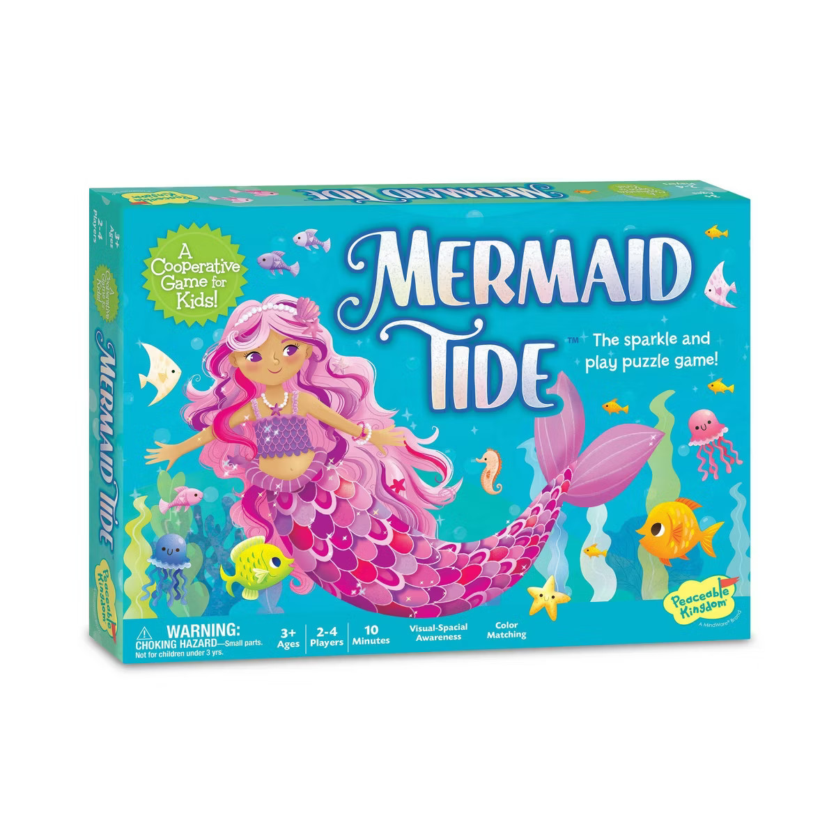 Peaceable Kingdom Mermaid Tide Board Game: Creative Play for 2-4 Players, Emotional Development F... | Target