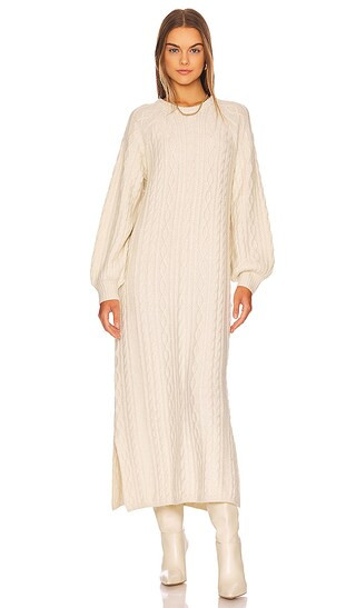 Barb Sweater Dress in Chunky Cable | Revolve Clothing (Global)