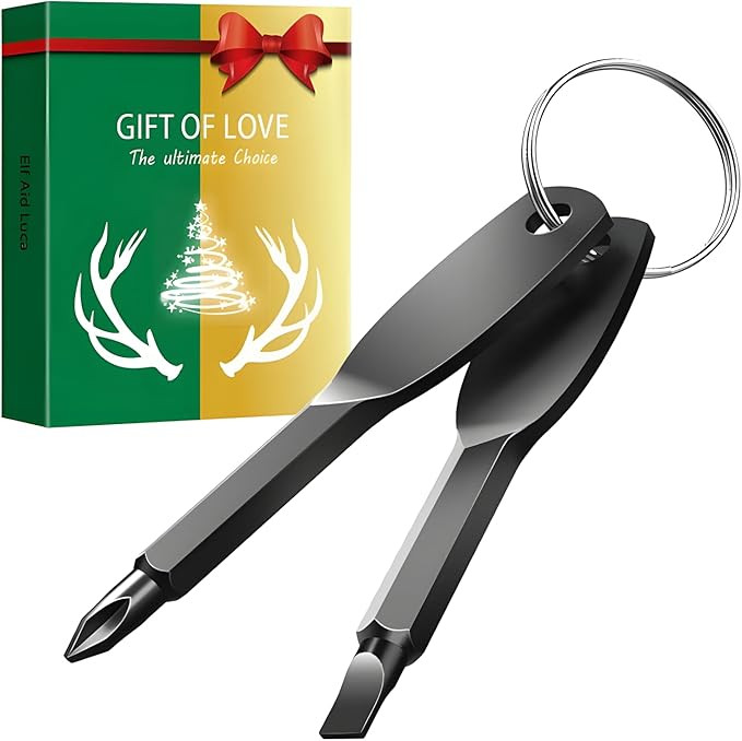 Christmas Gifts for Men Pocket Keychain Screwdriver, Stocking Stuffers for Men,Phillips Flathead ... | Amazon (US)