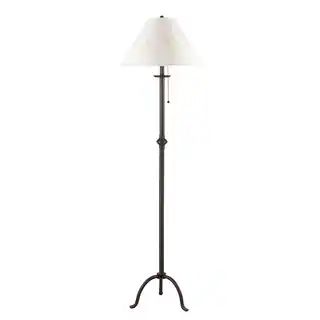 100-watt Iron Floor Lamp with Pull Chain - On Sale - Overstock - 13681923 | Bed Bath & Beyond