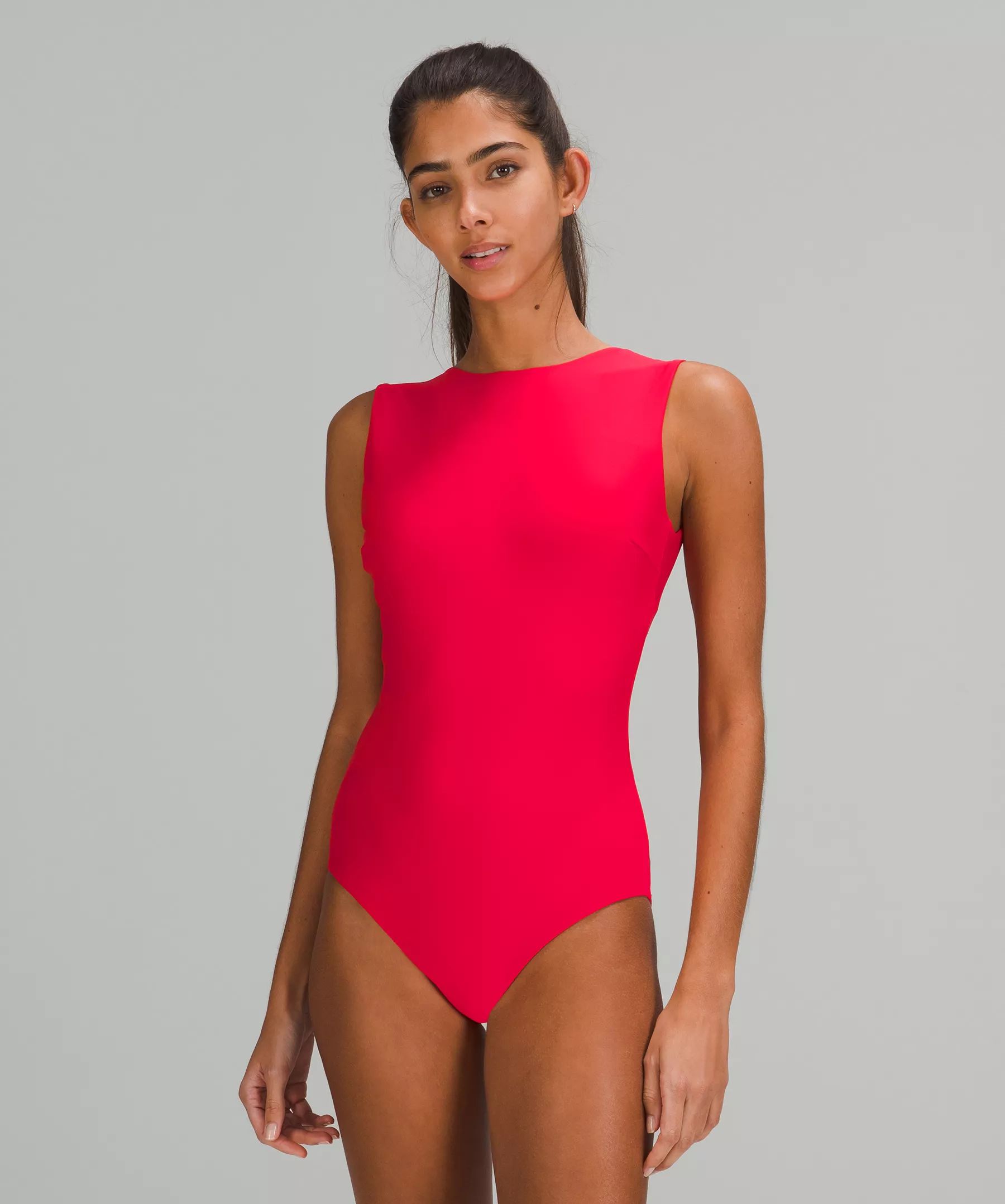 Waterside High-Neck One-Piece Swimsuit Medium Bum Coverage | Lululemon (CA)