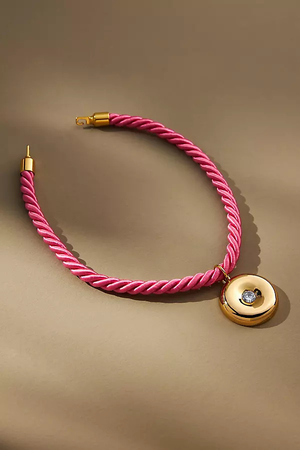 Timeless Pearly Crystal Disc Rope Necklace | Anthropologie (US)