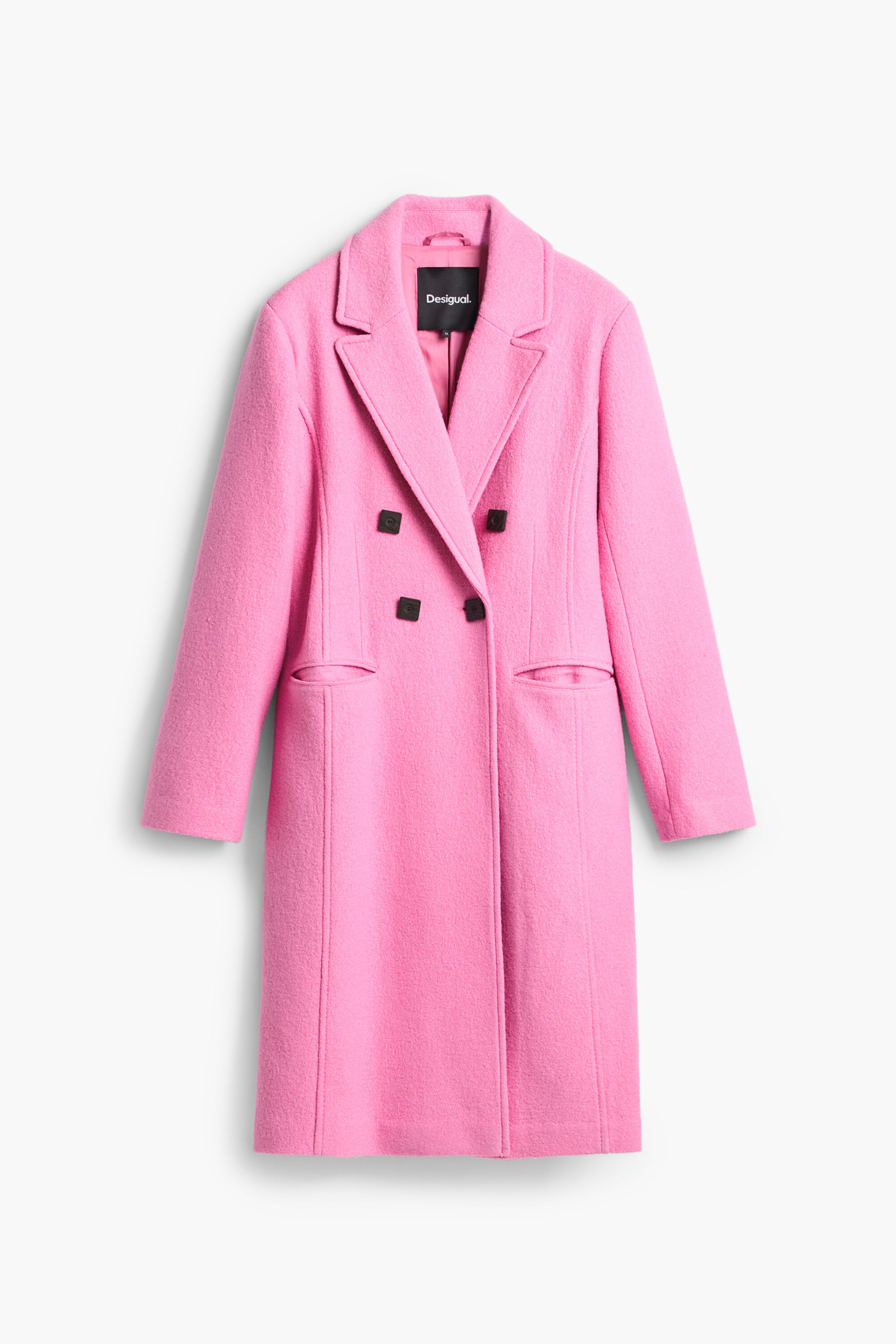 Double-breasted coat with buttons | Desigual USA,CA