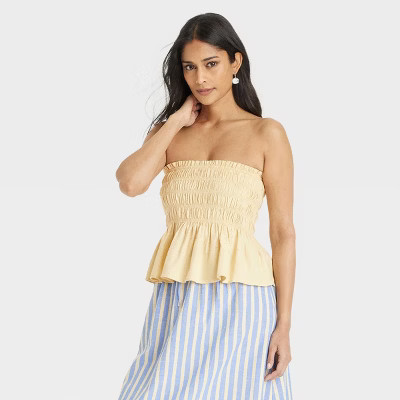 Women's Peplum Tube Top - Universal Thread™ | Target