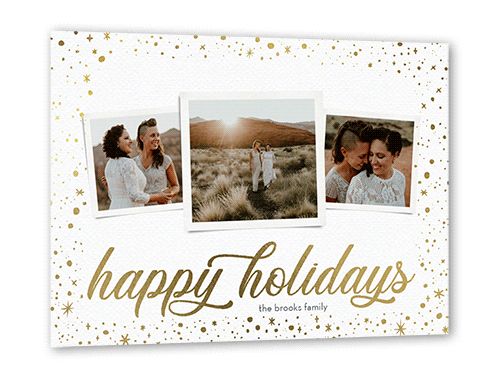 Gleaming Star Frame Holiday Card | Shutterfly