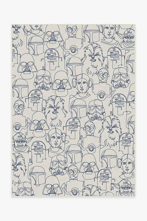 The Saga Delft Blue Rug | Ruggable