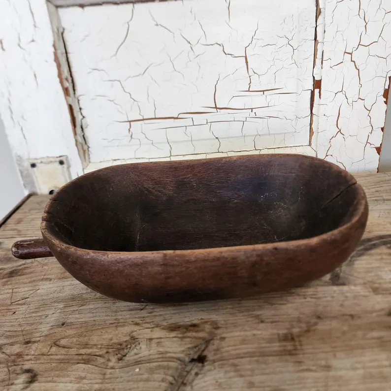 Primitive Early Woodenware Bowl | Etsy (Global)