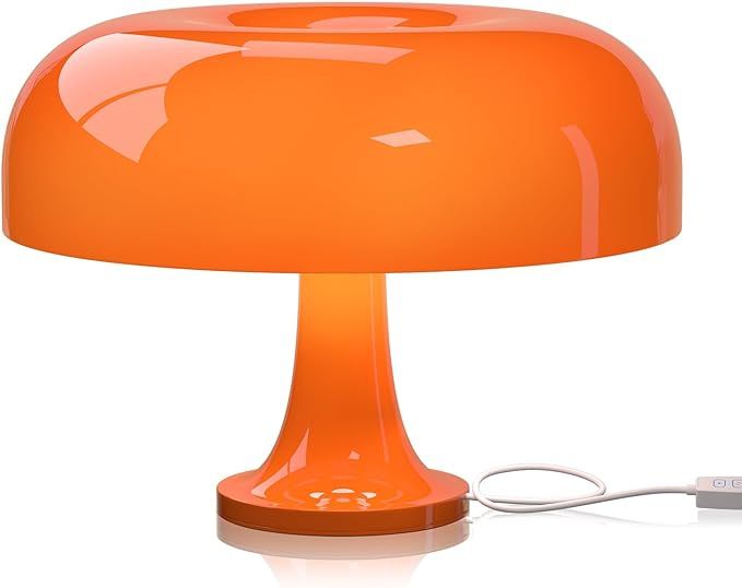 DENGALA Orange Retro Mushroom lamp,3 Lighting Modes,Room Aesthetic Modern Lighting Lamp,Retro Liv... | Amazon (US)