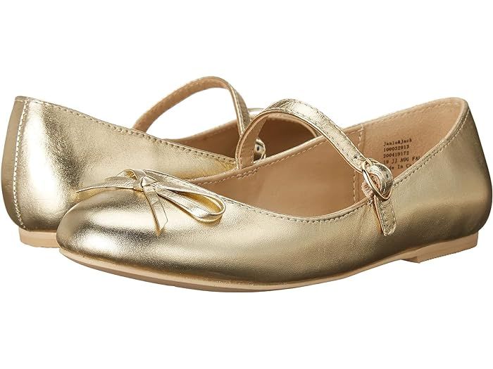Janie and Jack Ankle Strap Bow Flat (Toddler/Little Kid/Big Kid) | Zappos