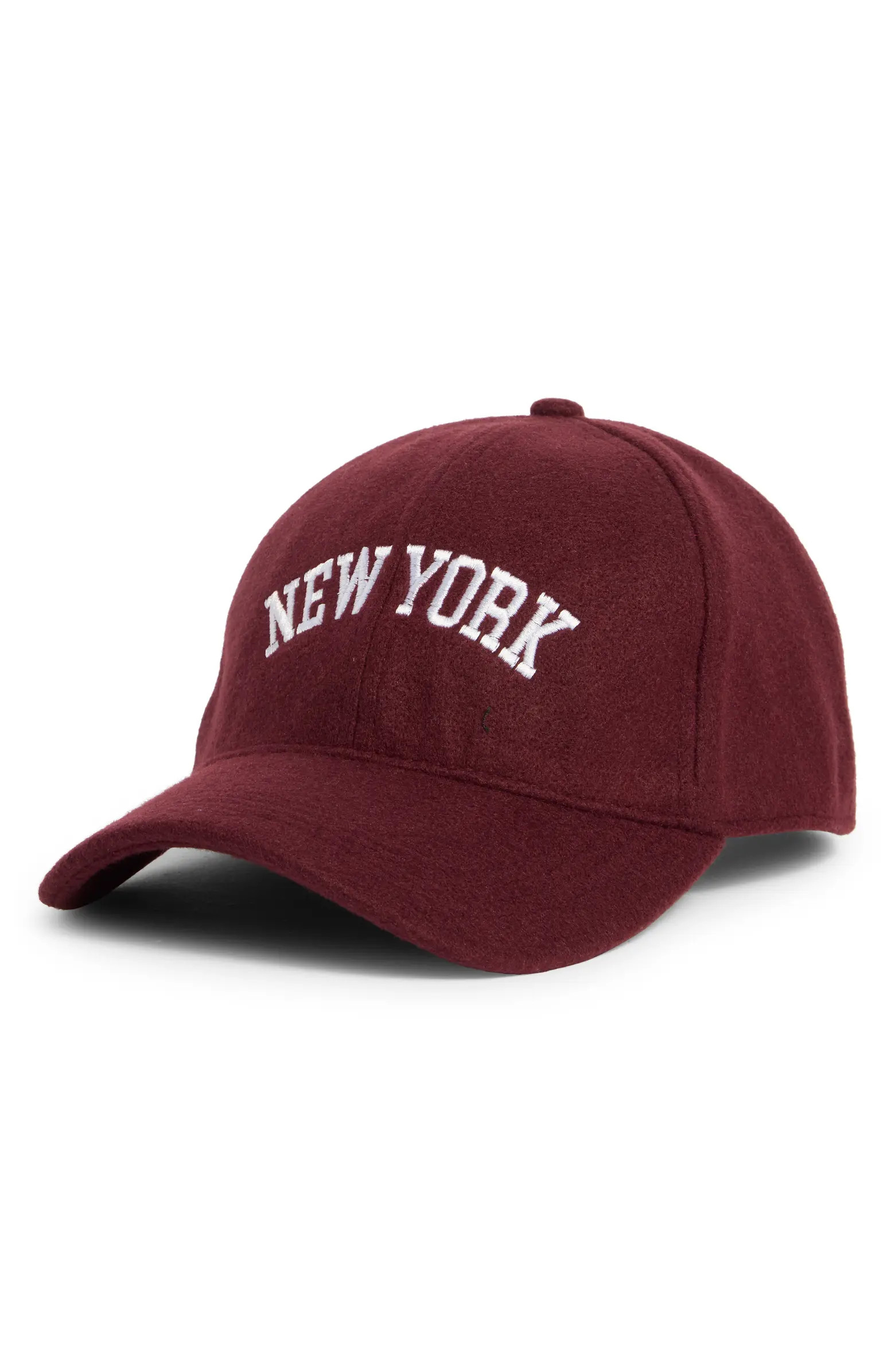 David & Young New York Felt Dad Adjustable Baseball Cap | Nordstromrack | Nordstrom Rack