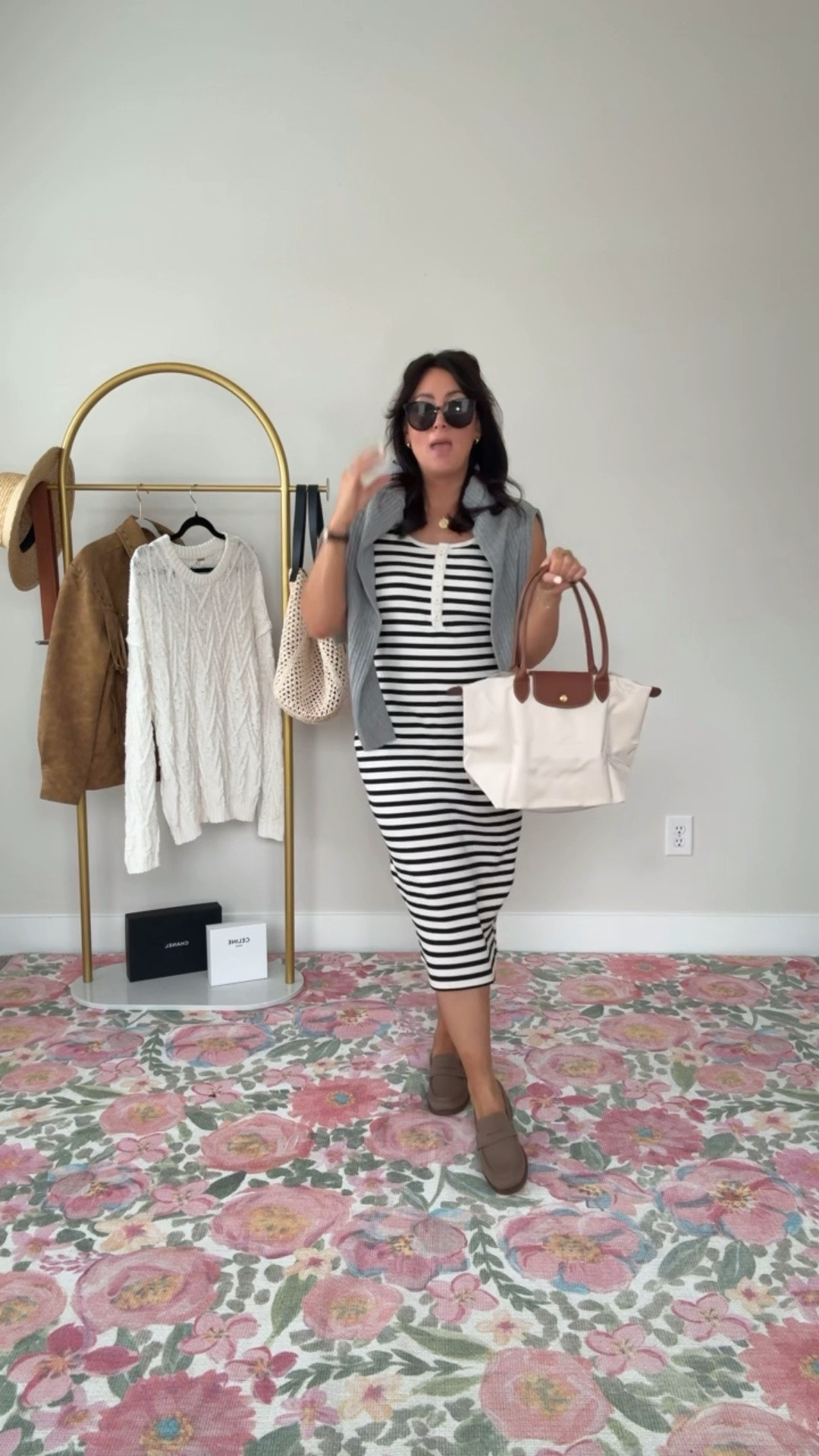 TARGET DRESS 4 WAYS 
• medium dress
• loafers true to size 
• large grey sweater 

#LTKgrwm #LTKPetite #LTKootd