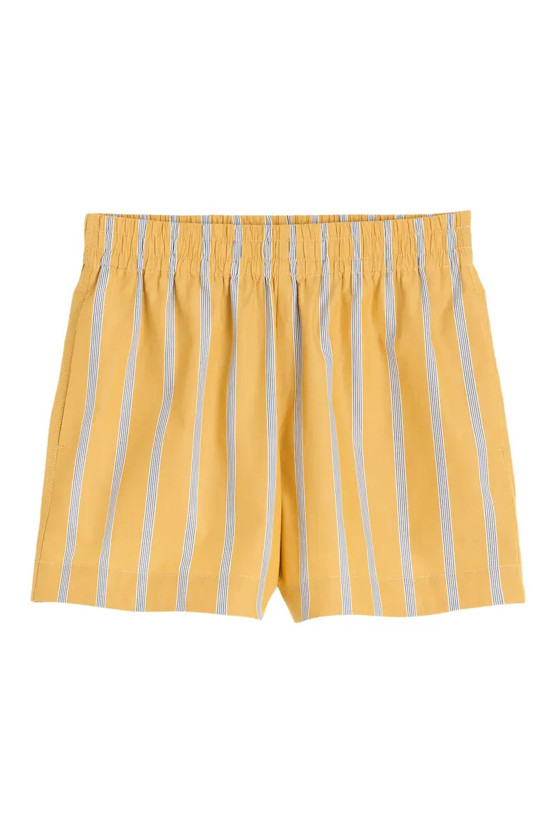 Pull-On Shorts in Washed Cotton Poplin (Women) | Nordstrom | Nordstrom