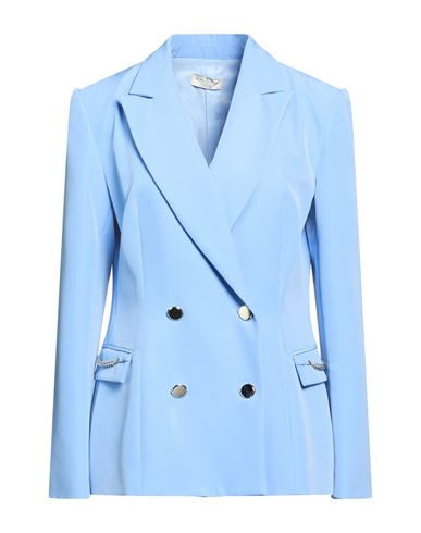 Rebel Queen By Liu •jo Woman Blazer Light blue Size 10 Polyester, Elastane | YOOX (US)