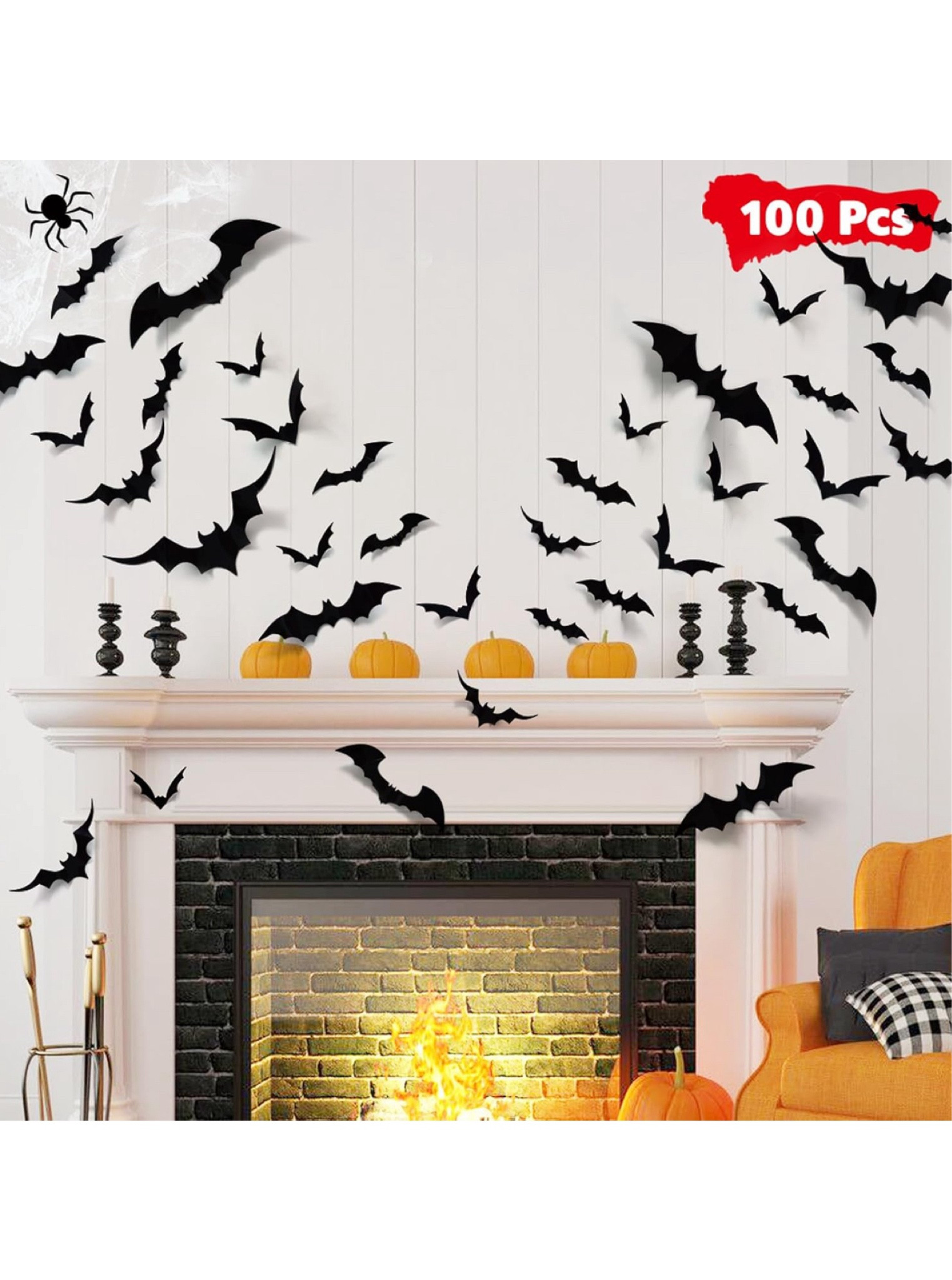 Halloween decor, mantle decor, spooky decor 

#LTKHome #LTKFindsUnder50 #LTKFindsUnder100