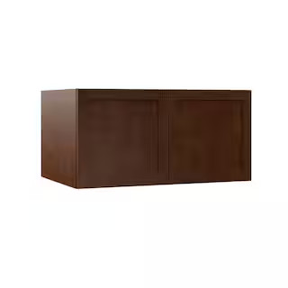 Hampton Bay Designer Series Soleste Assembled 36x18x24 in. Deep Wall Bridge Kitchen Cabinet in Sp... | The Home Depot