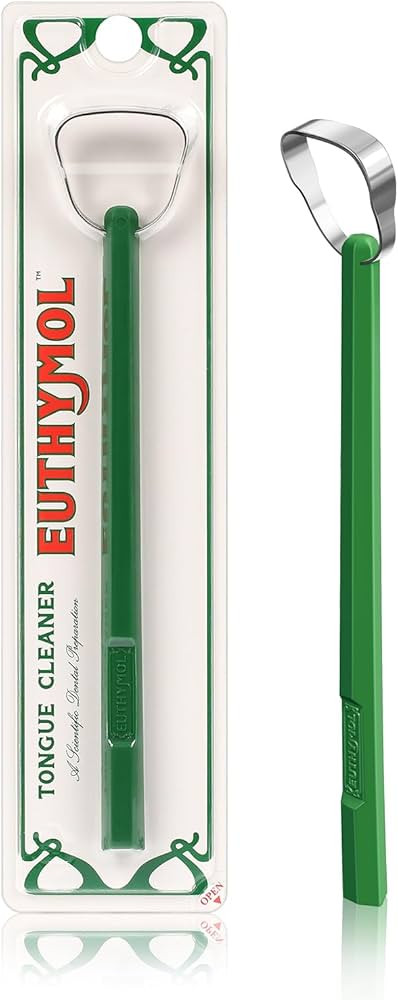 Euthymol 304 Stainless Steel Tongue Scraper – Reduces Bad Breath, Removes Tongue Plaque, Improv... | Amazon (US)