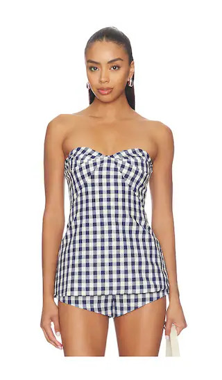 Solinda Tunic in Navy White | Revolve Clothing (Global)