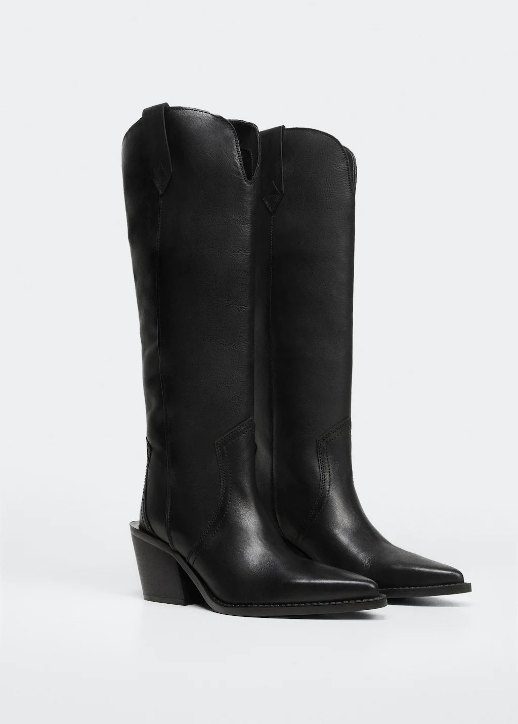 Cowboy leather boots | MANGO (US)