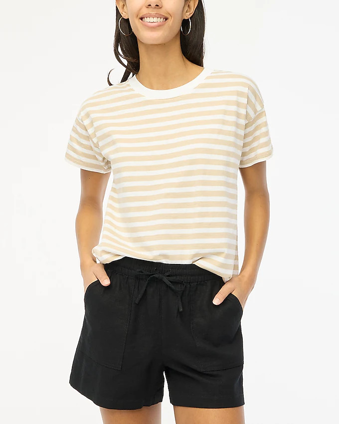 Linen-blend drawstring short | J.Crew Factory