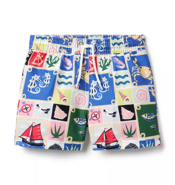 Recycled Nautical Swim Trunk | Janie and Jack