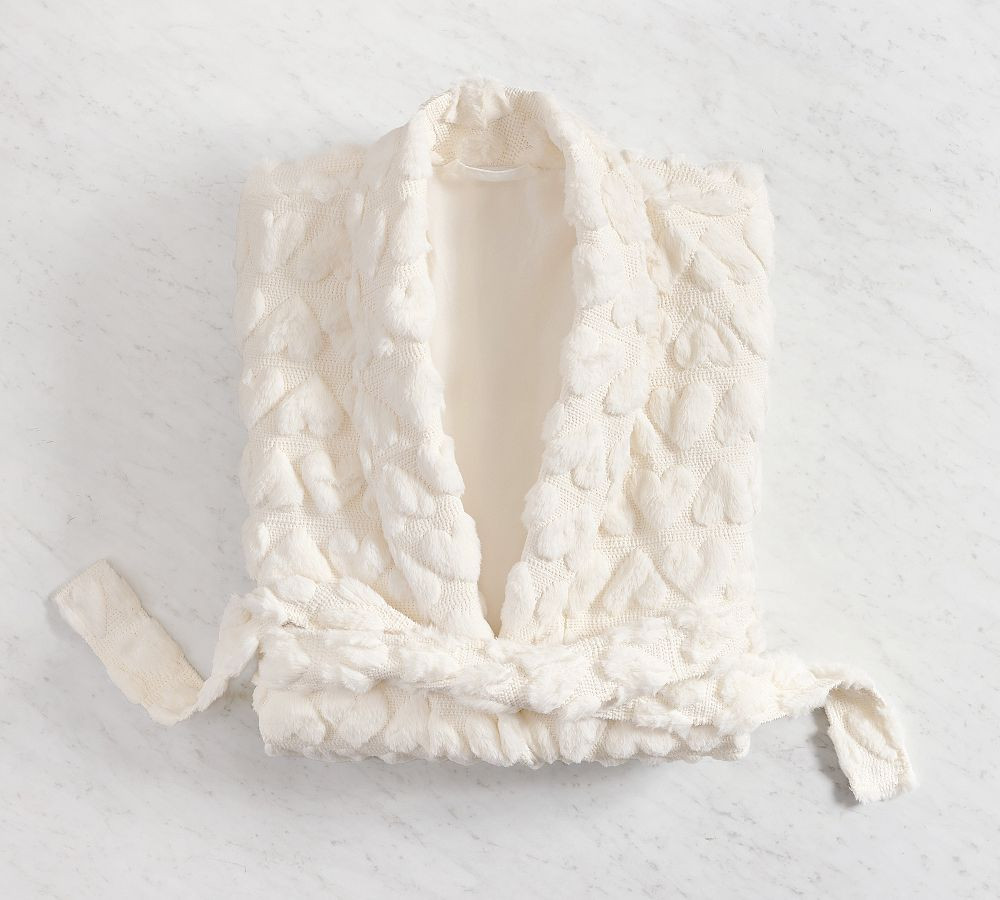 LoveShackFancy Plush Hearts Robe | Pottery Barn (US)