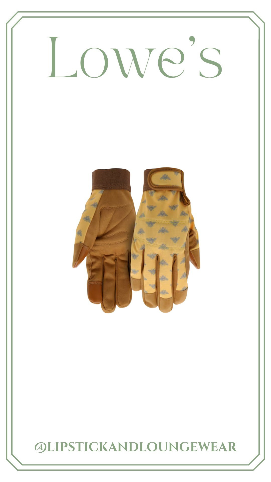 Time to start prepping the garden! I love that these gloves come in small and medium. 

