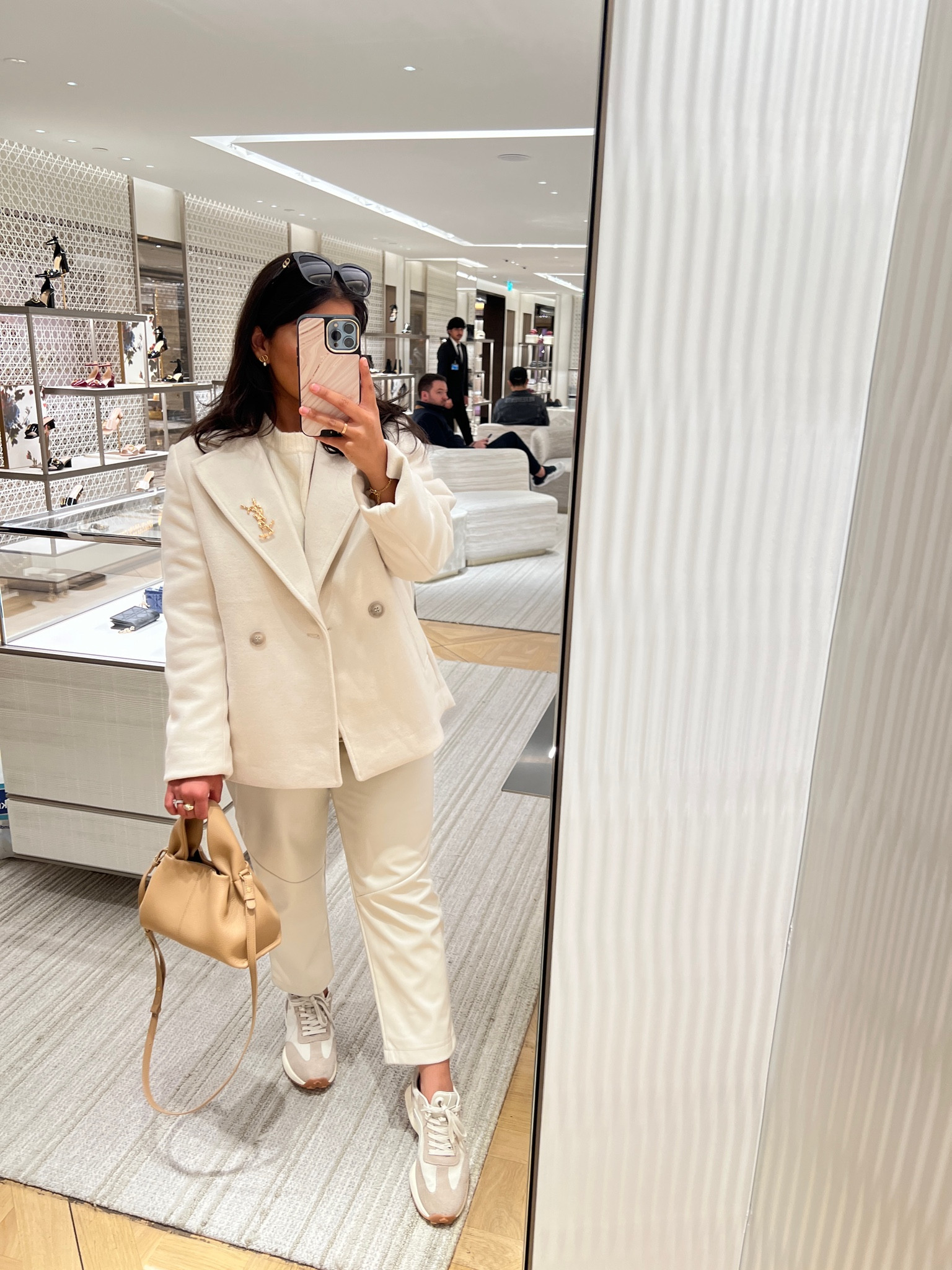 love a neutral outfit 

- size S in jacket 
- 10 on trousers 
- bag is polene but I've added a charles and keith alternative with a better price tag 

#LTKSeasonal #LTKeurope #LTKstyletip