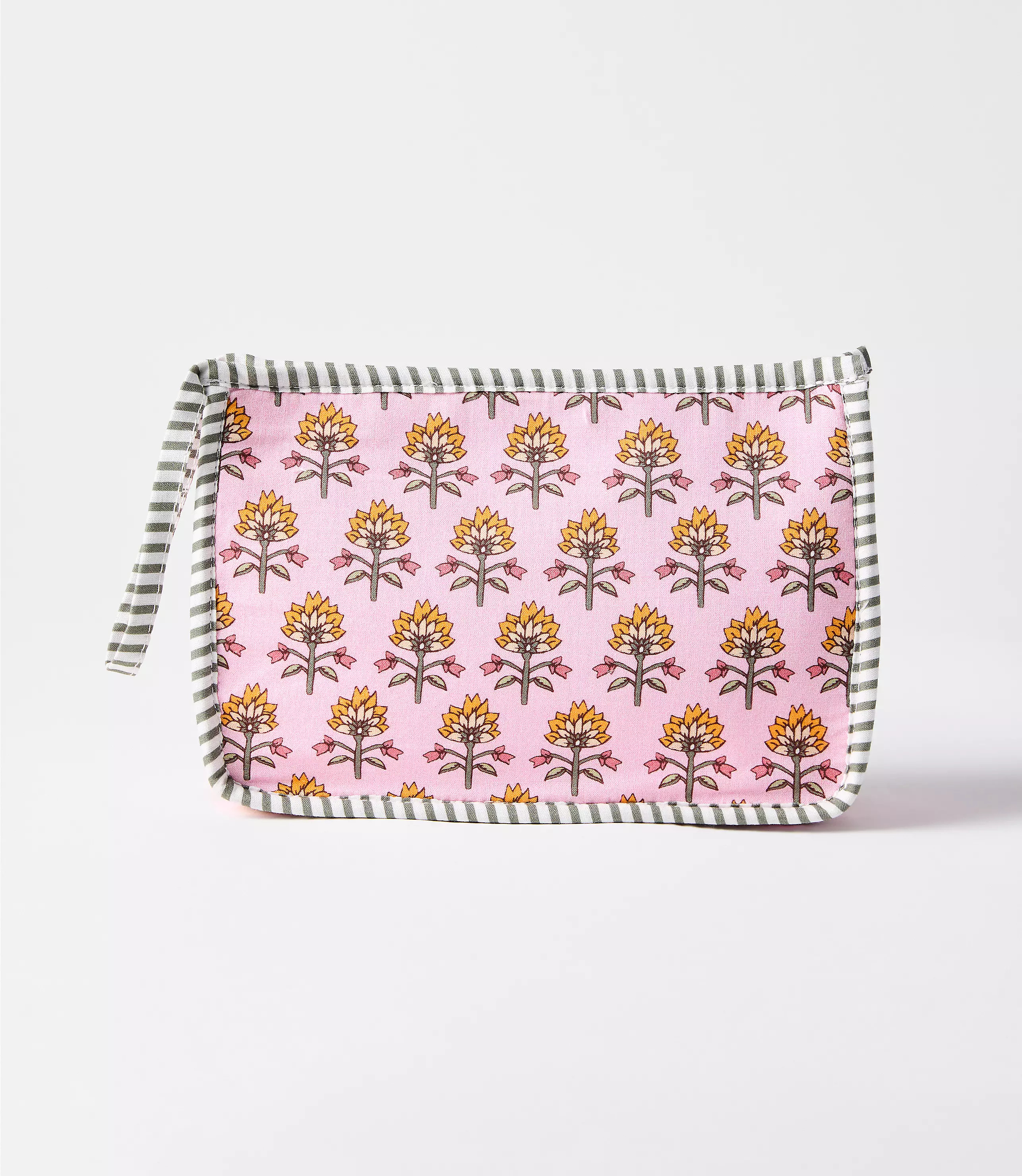 Garden Stripe Zip Pouch | LOFT