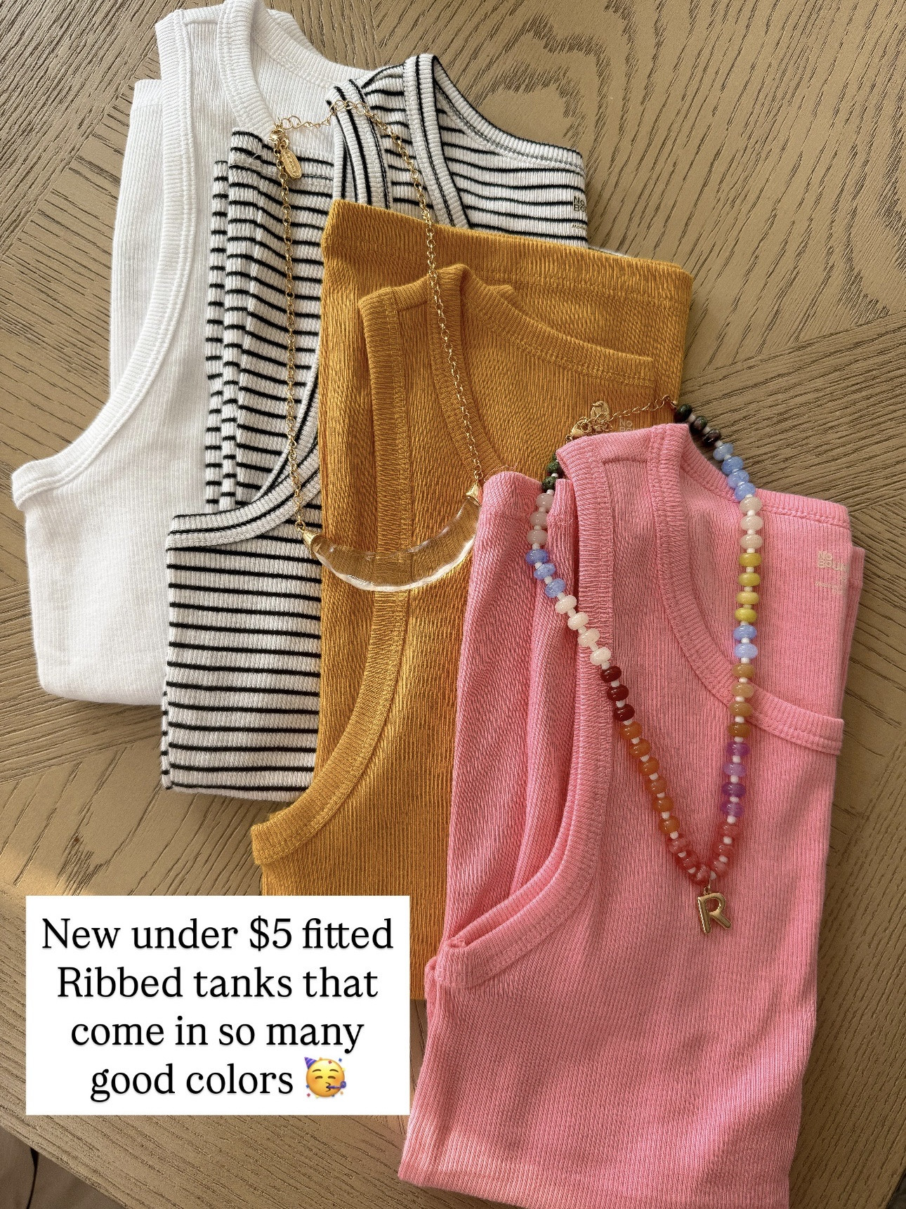 Run don’t walk 🏃🏼‍♀️ these under $5 ribbed tanks are SO good!!
The perfect fitted basic for layering or wearing on its own — and they come in so many colors 🙌🏼

These are the kind of staples you’ll wear on repeat all spring and summer!

#walmartfinds #walmartfashion #affordablebasics #wardrobestaples #ribbedtank #everydaystyle #budgetfashion #springessentials #summerstyle #closetstaples

#LTKootd #LTKPetite