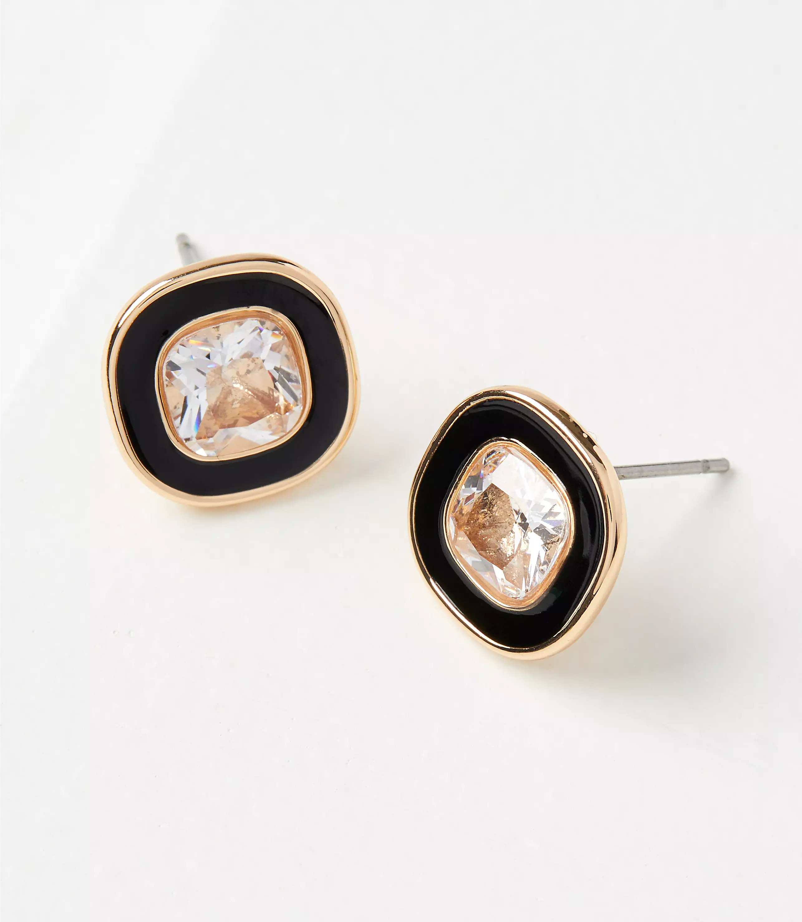 Enamel Sparkle Stud Earrings | LOFT