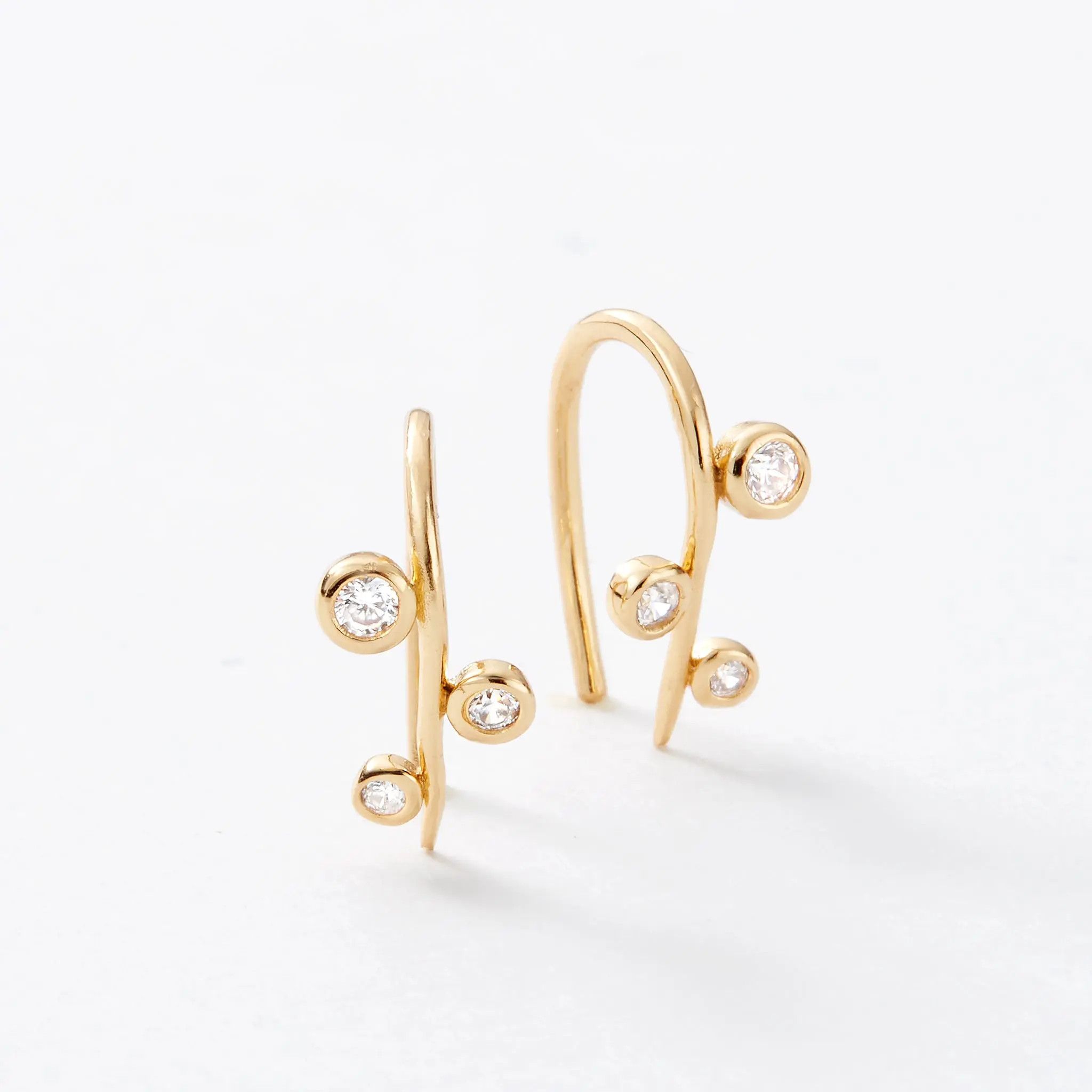 Aralia Gold Earrings with White Topaz (Women) | Nordstrom | Nordstrom