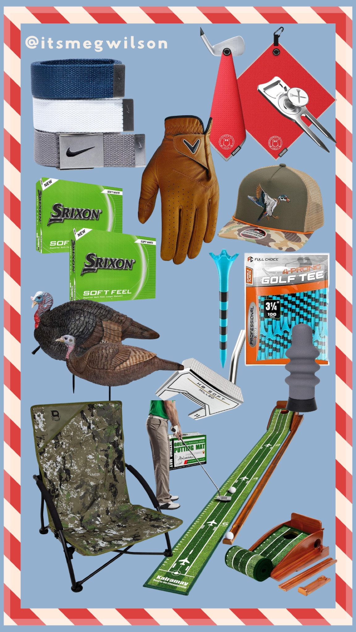 Gift ideas for a golfer or hunter 