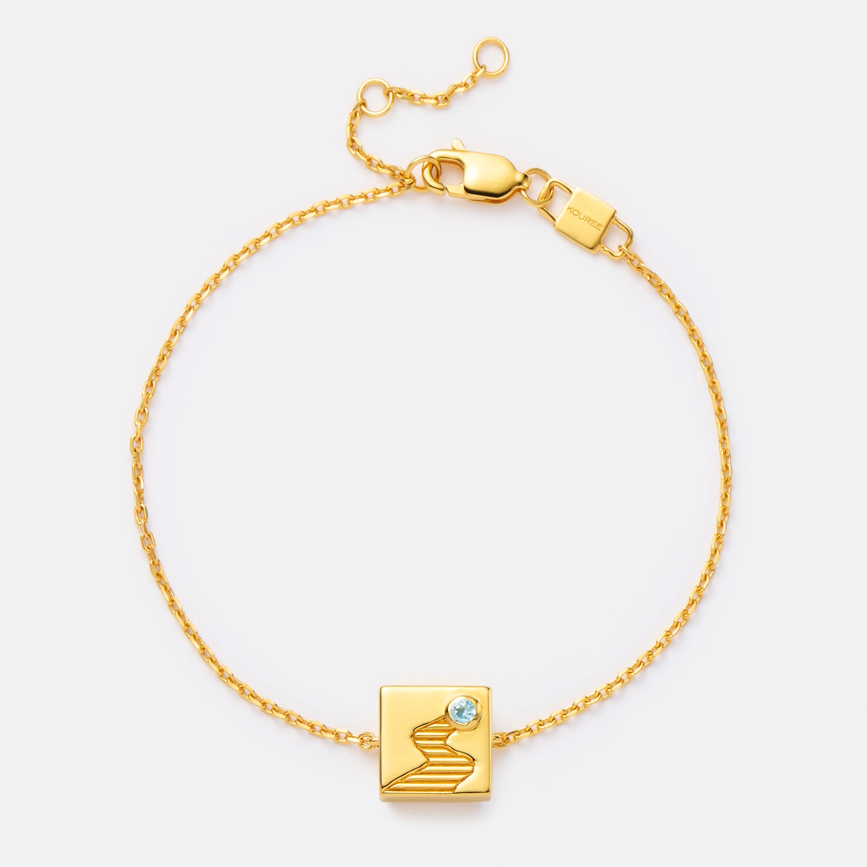 'YOU KNOW THE WAY' FIXED CHARM BRACELET (Gold Vermeil) | KOUREE