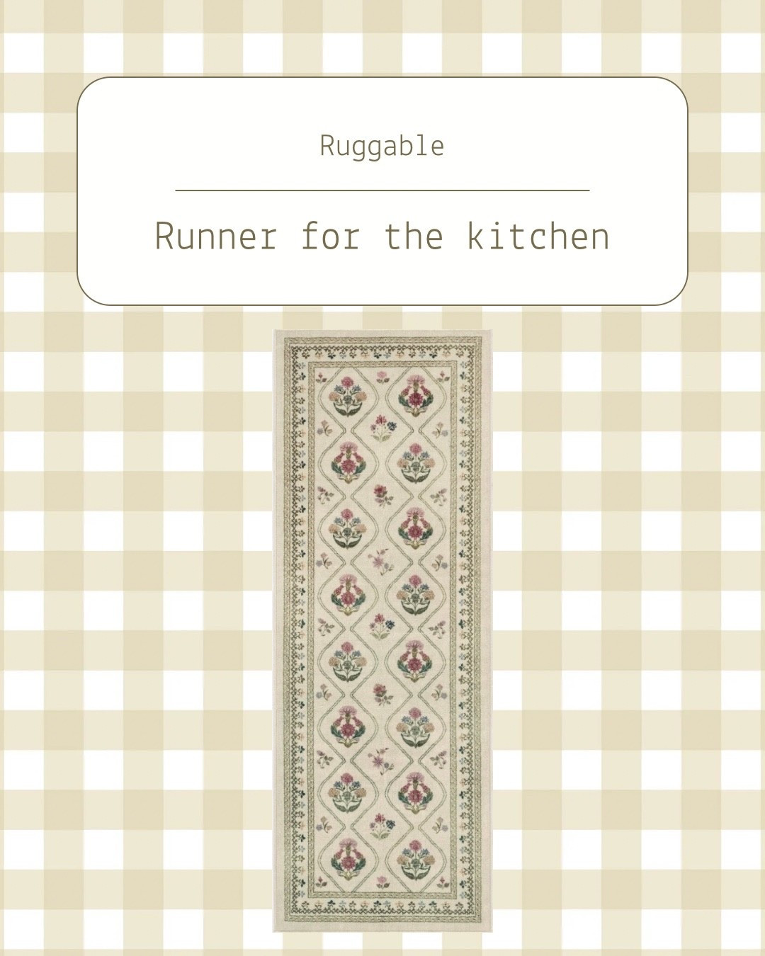 The runner I’m ordering for my kitchen 

#LTKHome #LTKOver40 #LTKU