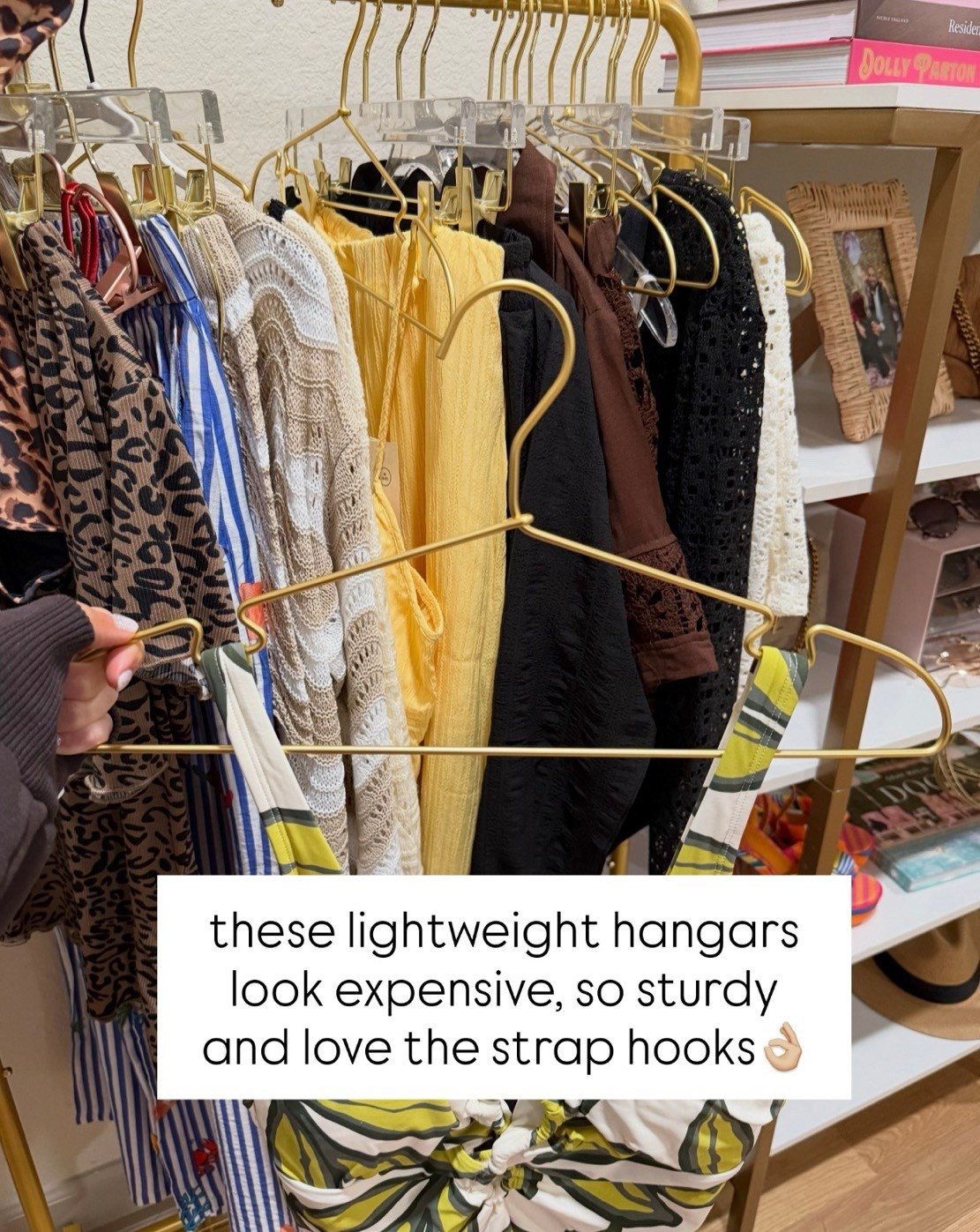 these lightweight hangers look expensive, so sturdy and love the strap hooks 👌🏻

#LTKFindsUnder50 #LTKSeasonal #LTKHome